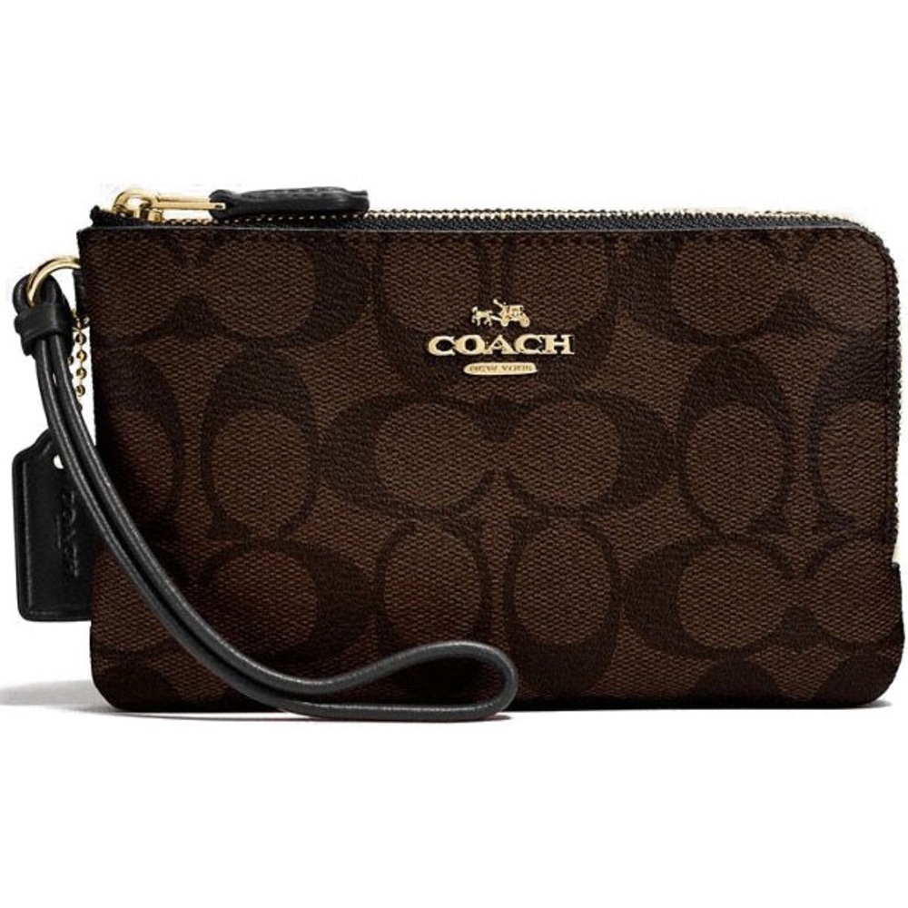 NWT! Coach Leather Wristlet Wallet
